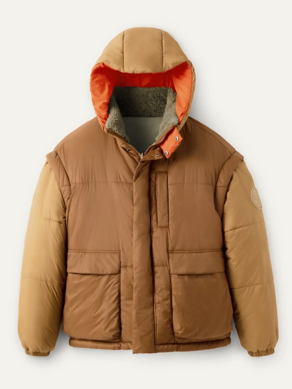 UGG Kristian Conv Puffer Coat – Reversible & Convertible – L/XL